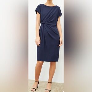 MM Lafleur Navy Midi Dress